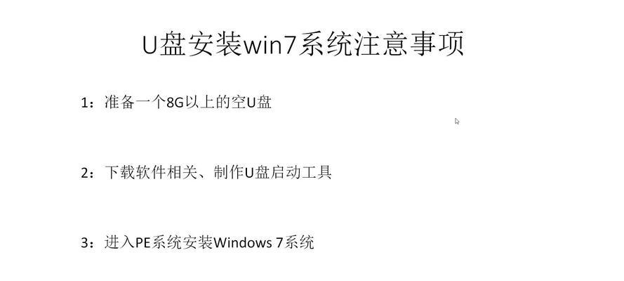 使用U盘安装戴尔Win7系统教程（详细步骤和注意事项）